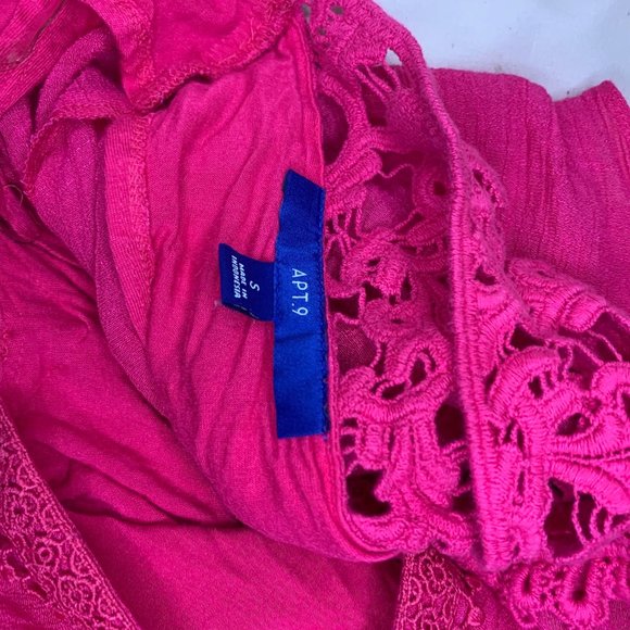 Apt 9 Dark Pink Poncho with build in tank top - Picture 3 of 3